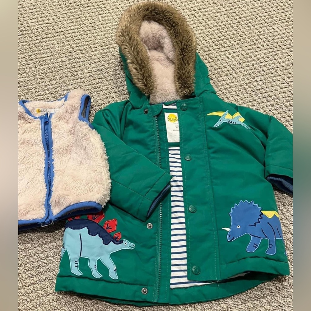 Mini Boden Jacket and vest 12-18 months